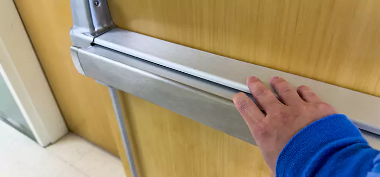 Installing a Push Bar on a Door Morrisville